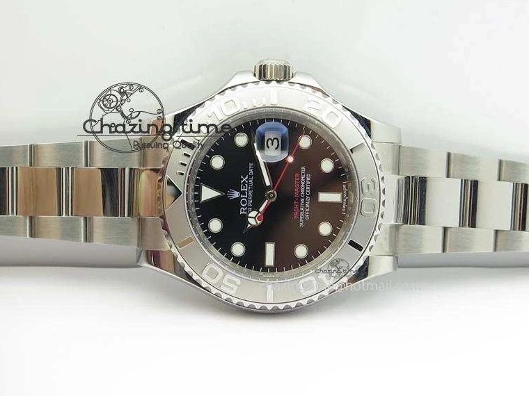 Edition 116622 Yacht-Master A2824 Noob Black Dial SS Best On Bracelet 0407